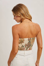 Load image into Gallery viewer, Paislee Satin Bandana Tube Top
