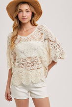 Load image into Gallery viewer, Clover Crochet Lace Top
