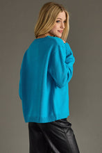 Load image into Gallery viewer, Blue &amp; Pink Ski Sweater
