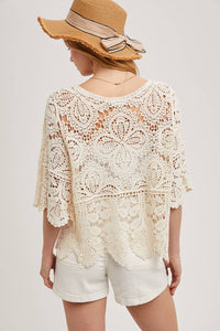 Clover Crochet Lace Top