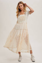 Load image into Gallery viewer, Millie Lace Embroidered Tulle Bib Maxi Dress
