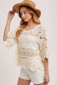 Clover Crochet Lace Top