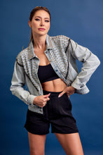 Load image into Gallery viewer, Rivir Denim Jacket With Metal Fringe
