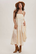 Load image into Gallery viewer, Millie Lace Embroidered Tulle Bib Maxi Dress
