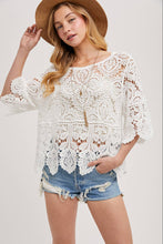 Load image into Gallery viewer, Clover Crochet Lace Top
