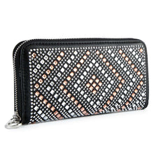 Load image into Gallery viewer, Rhinestone Design Accordion Wallet
