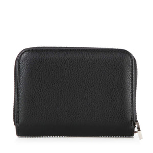 Rhinestone Design Petite Zip Around Wallet