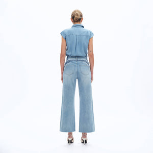 Bayeas High Rise Floral Embellished Jeans
