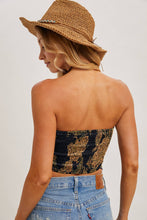 Load image into Gallery viewer, Paislee Satin Bandana Tube Top
