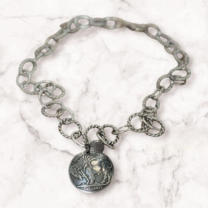 Jessie Roaming Buffalo Necklace - Silver