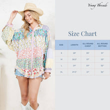 Load image into Gallery viewer, Printed Patchwork Mix Media Top
