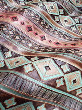 Load image into Gallery viewer, Wide Cuff Bangle Bracelet in Turquoise Navajo Leather

