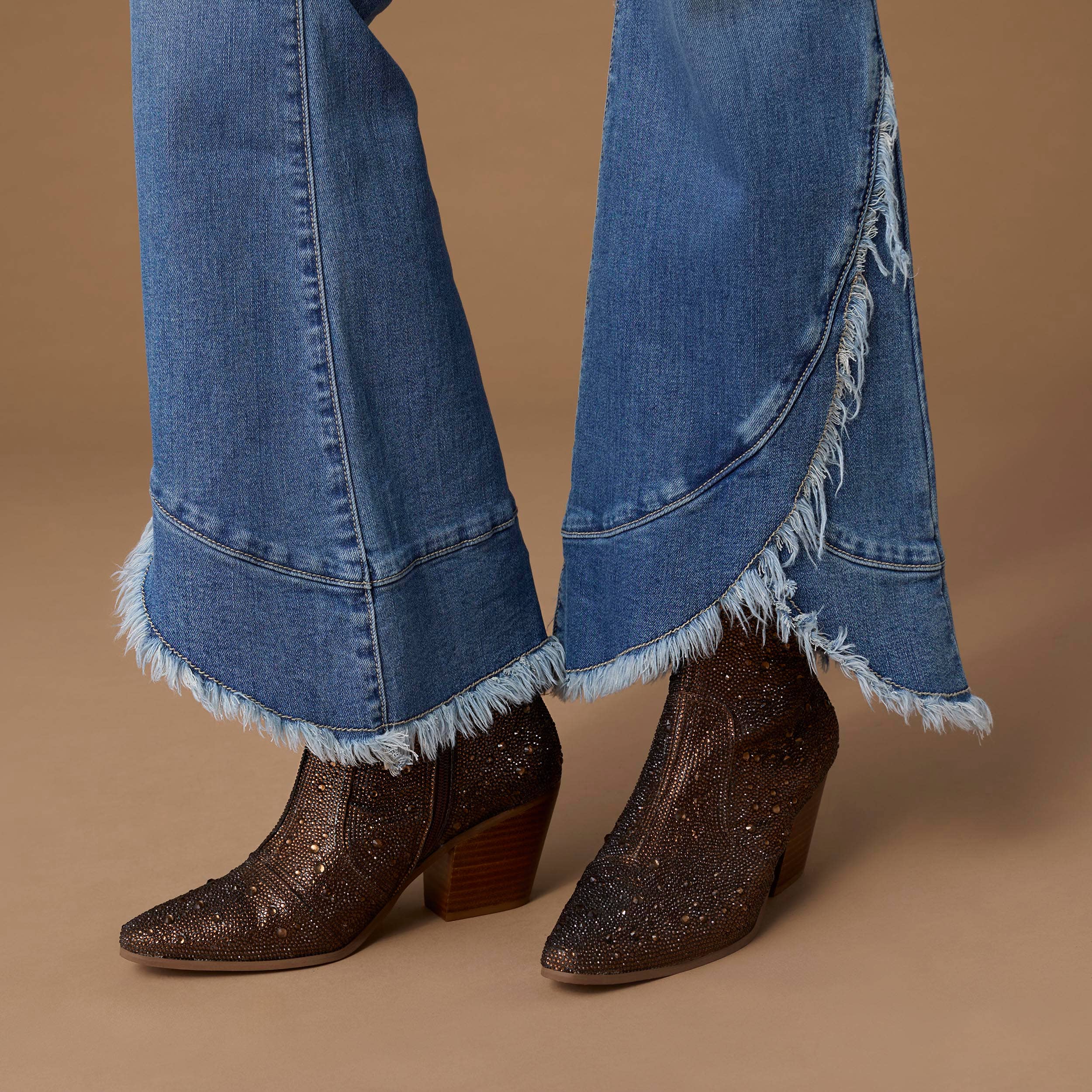 Black Hills Fringe Flare Bambu Soft Jeans – Madame Peacock's