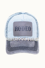 Load image into Gallery viewer, RODEO Two-Toned Dad Cap with Vegan Leather Bill +Leatherette

