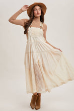 Load image into Gallery viewer, Millie Lace Embroidered Tulle Bib Maxi Dress
