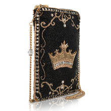 Load image into Gallery viewer, Royalty Gold Crown Mini Crossbody Handbag
