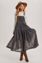 Load image into Gallery viewer, Millie Lace Embroidered Tulle Bib Maxi Dress
