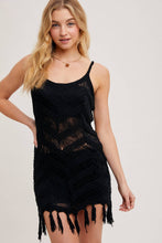 Load image into Gallery viewer, Demetria Fringe Mini Dress
