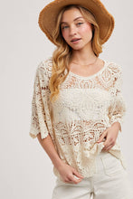 Load image into Gallery viewer, Clover Crochet Lace Top
