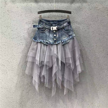 Load image into Gallery viewer, Lucy Denim Tutu Skirt
