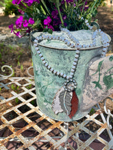 Load image into Gallery viewer, Triple Feather With Crystal Necklace
