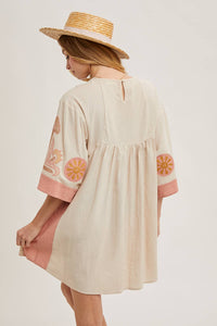 Margot Embroidered Babydoll Dress