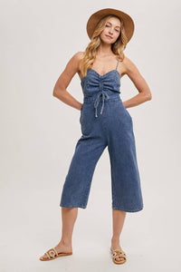 Emile Acid Washed Denim Jumpsuit