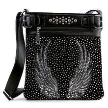 Load image into Gallery viewer, Wings Design Rhinestone Crossbody Sling
