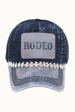 Load image into Gallery viewer, RODEO Two-Toned Dad Cap with Vegan Leather Bill +Leatherette
