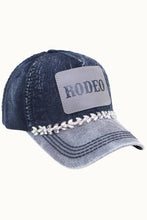 Load image into Gallery viewer, RODEO Two-Toned Dad Cap with Vegan Leather Bill +Leatherette
