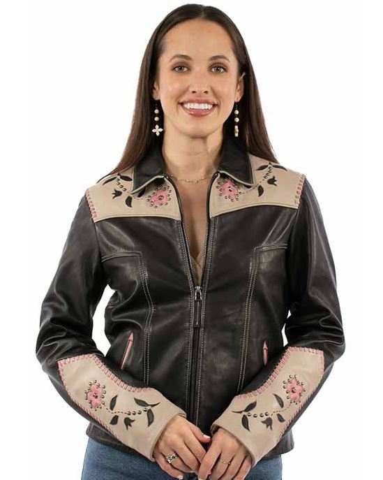 Scully Pink Floral Inlay Jacket