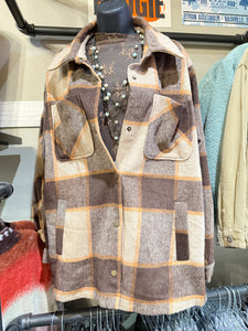 Maren Brown Plaid Shacket