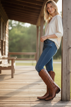 Load image into Gallery viewer, Dingo Bellona Tooled Boot brown
