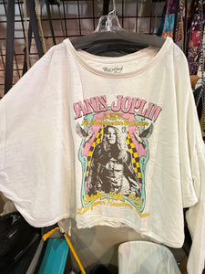 Janis Joplin Burnout Crewneck - O/S