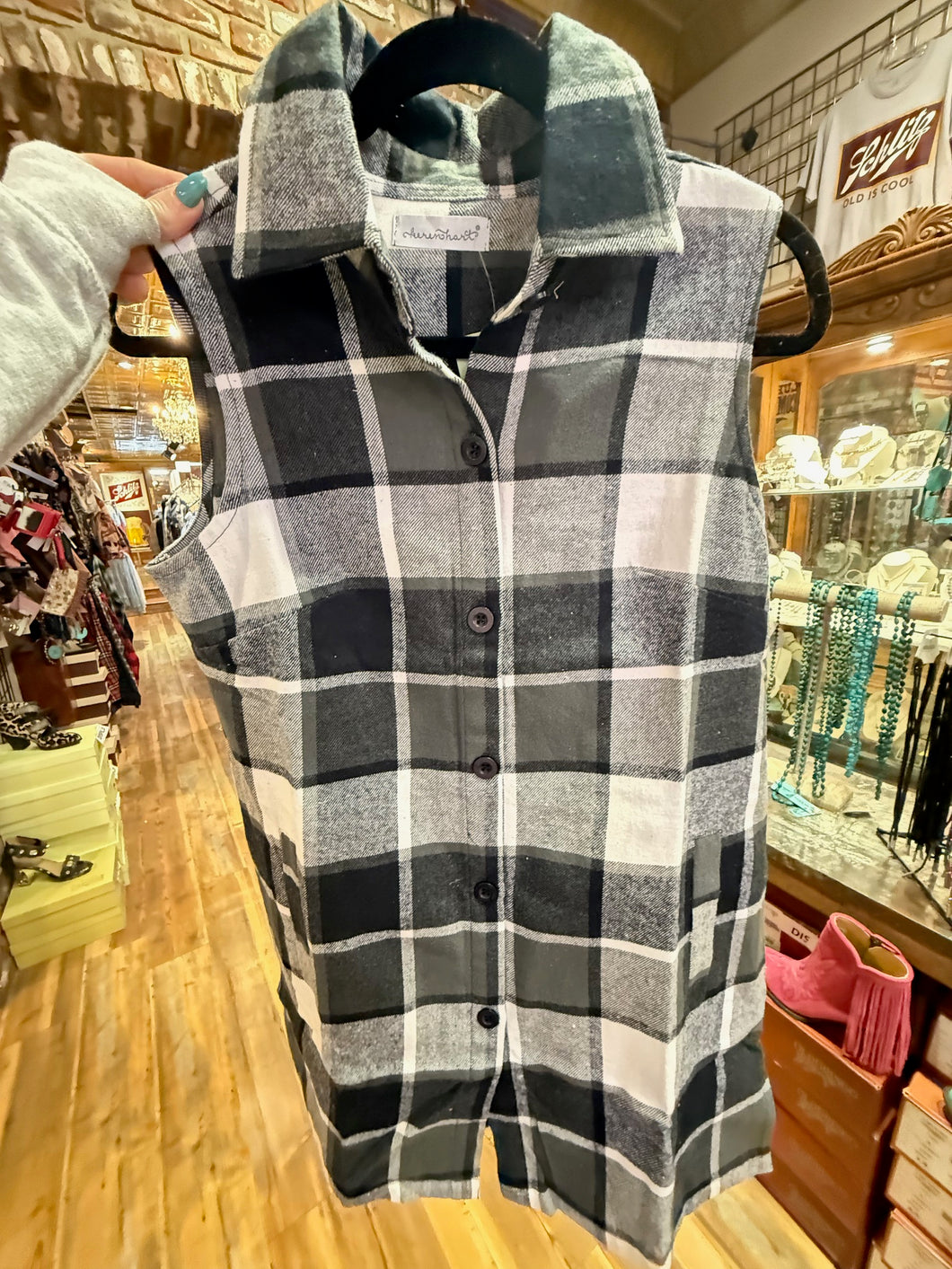 Kadee Plaid Sleeveless Top