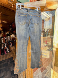 Avory Sparkle Floral Jeans