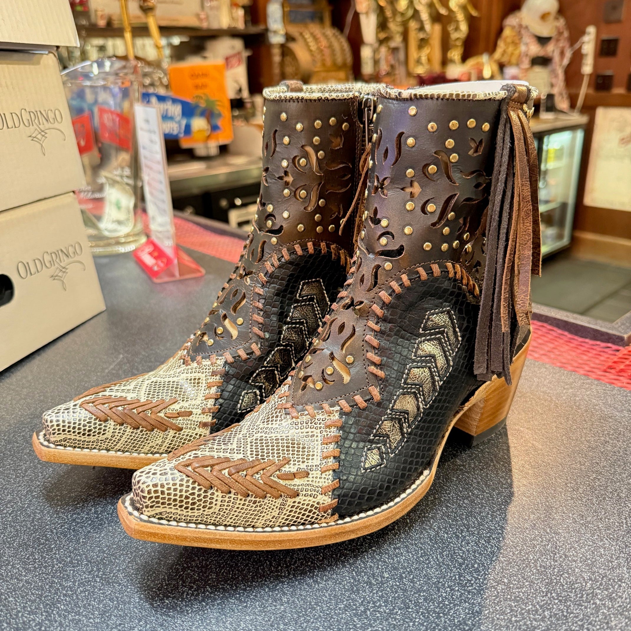 Old Gringo Kaliope Short Leather Boots – Madame Peacock's