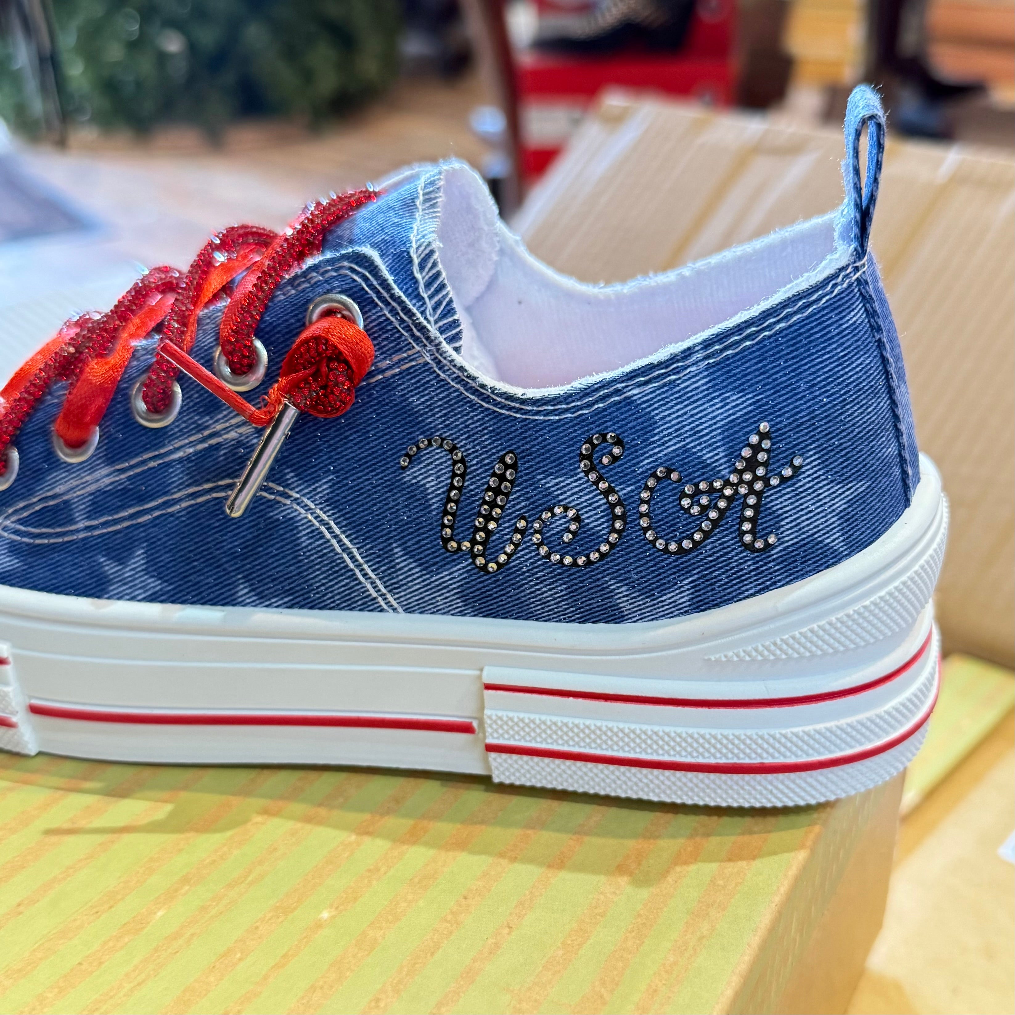 Very G Aman Sparkle Lace USA Americana Sneakers – Madame Peacock's