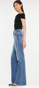 Kan Can studded side jean