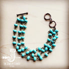 Turquoise Triple Strand Bracelet 804j-0