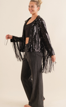 Load image into Gallery viewer, Glam Fringe Shirtjacket

