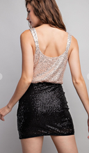Load image into Gallery viewer, Glitter Sequin Mini Skirt
