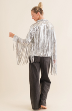 Load image into Gallery viewer, Glam Fringe Shirtjacket

