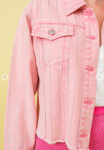 Load image into Gallery viewer, Pretty in Pink Denim Jacket
