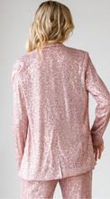 Load image into Gallery viewer, Glam Life Pink Sequin Blazer
