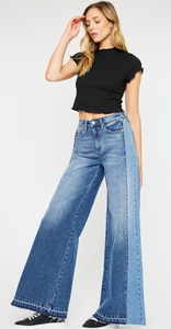 Kan Can Hi Rise Wide Leg Jeans