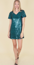 Load image into Gallery viewer, Sequin Shift Mini-Dress
