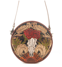 Load image into Gallery viewer, Winds of the Rose Round Bag

