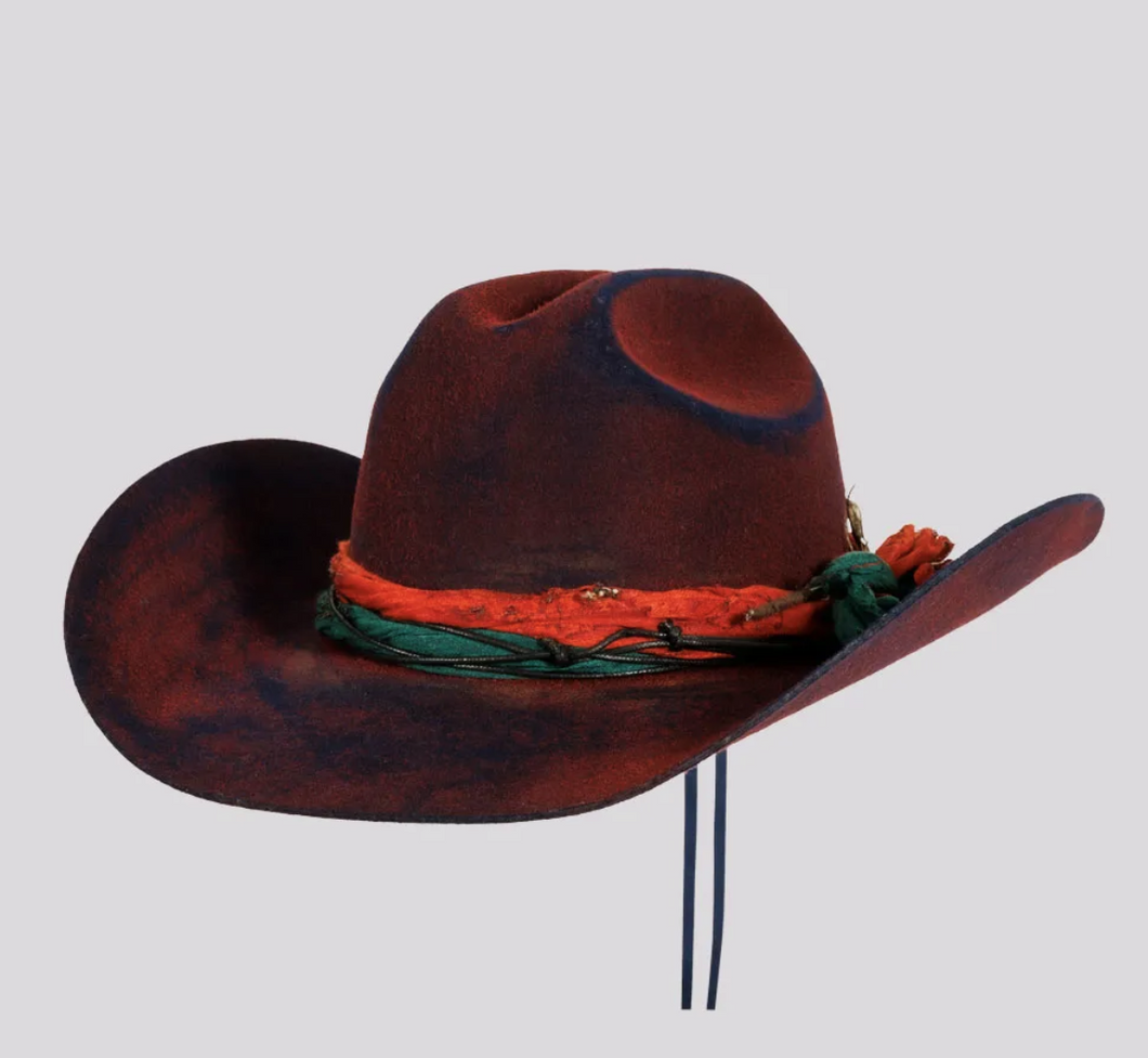 Skylar Wool Felt Distressed Cowgirl Hat S/M