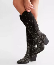 Load image into Gallery viewer, Very G Blaze Tall Rhinestone Boots
